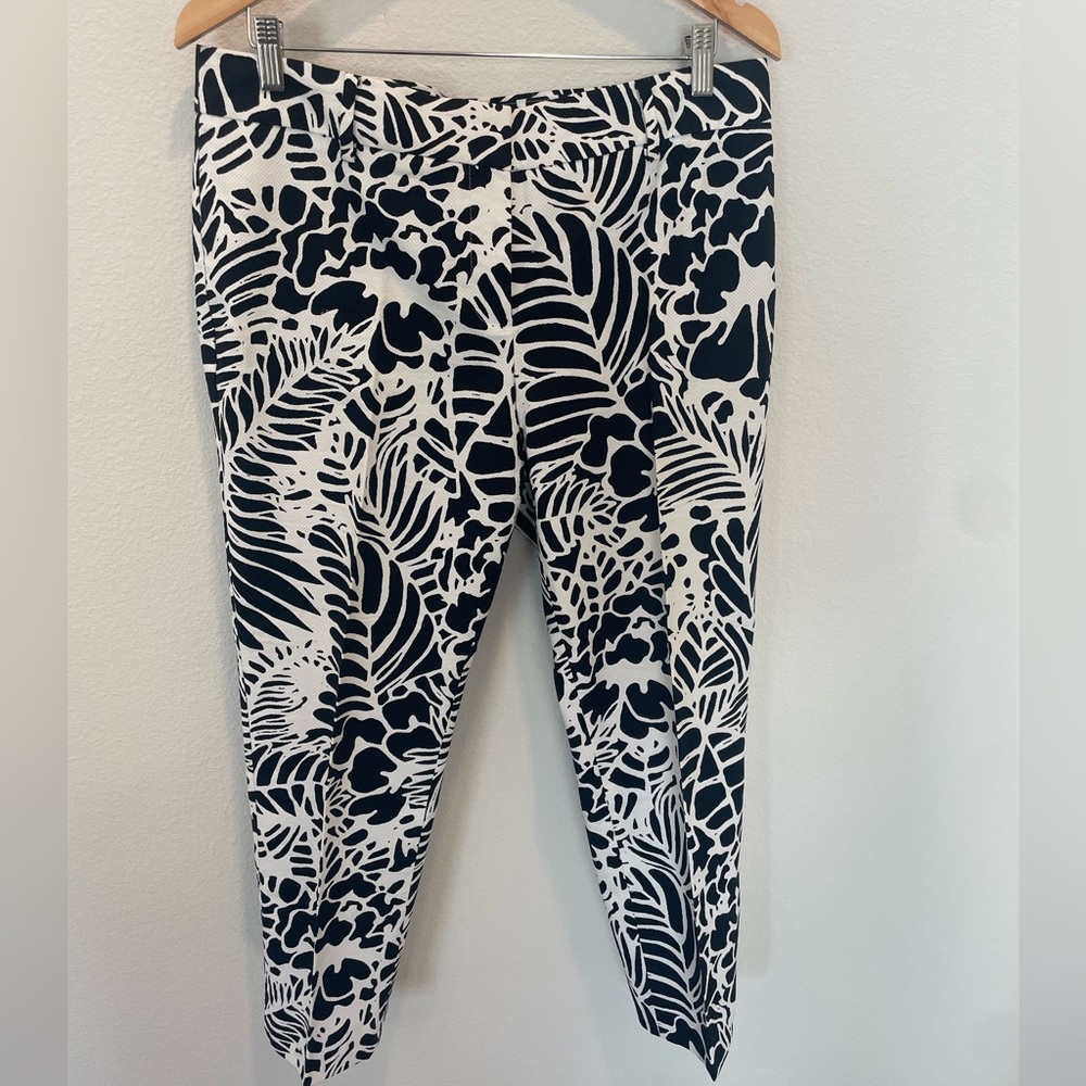 Talbots Black and White pants size 12p